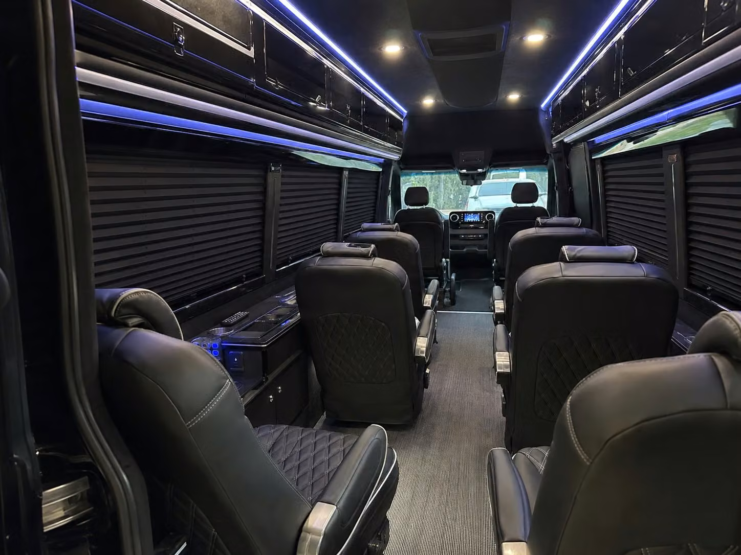 sprinter van with driver interior